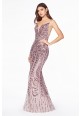 Sequin Embellished Long Gown